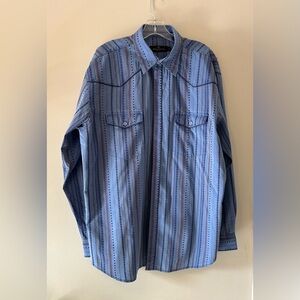 Bugatchi Uomo Striped 100% Cotton Shirt | Size L